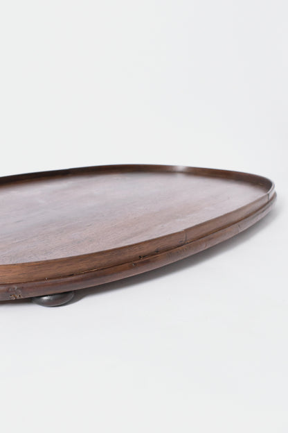 Wooden oval tray, 1900s.