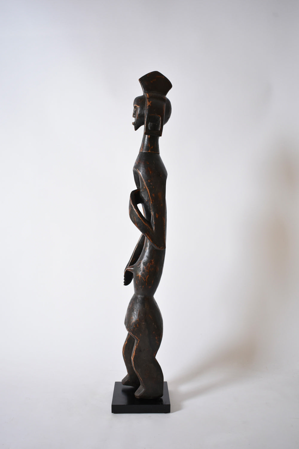 Anthropomorphic african wooden sculpture, 1970s.