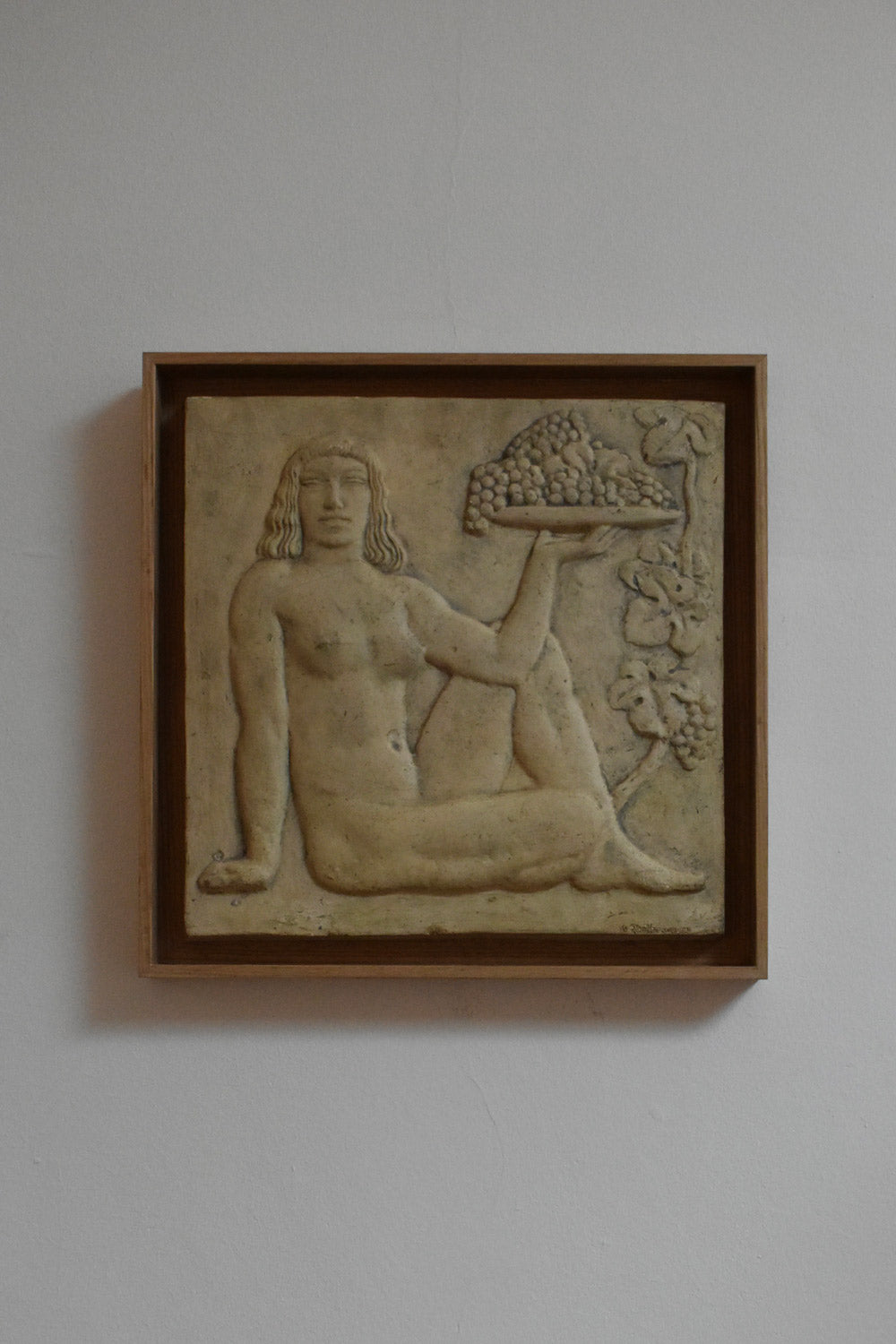 Art Deco plaster bas-relief, 1930s.