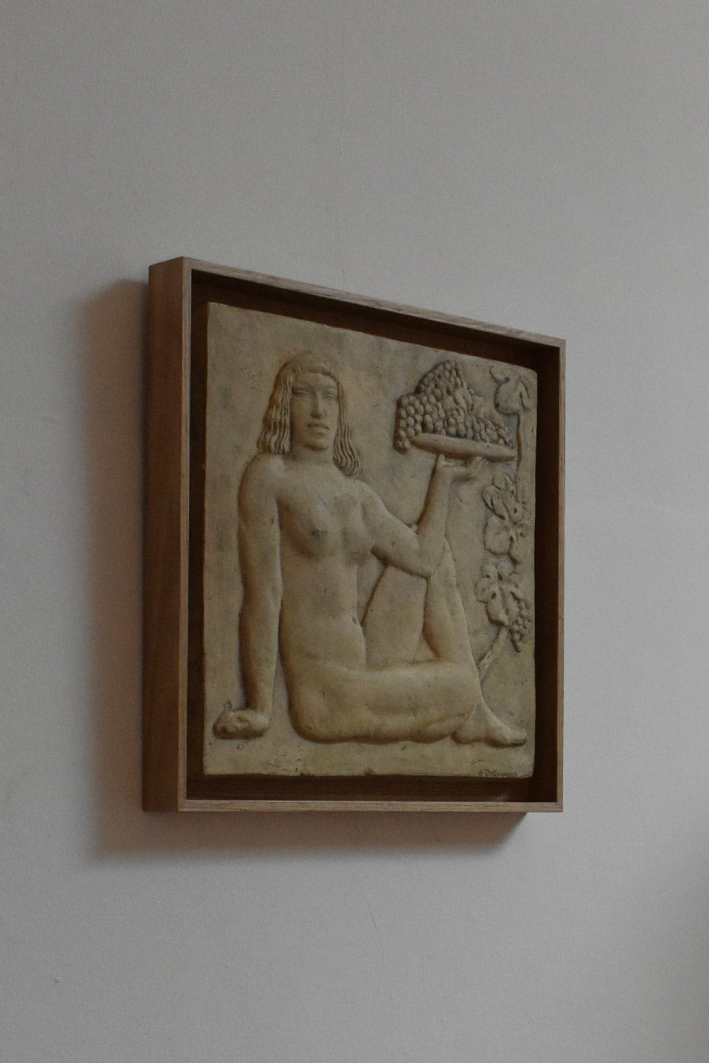 Art Deco plaster bas-relief, 1930s.