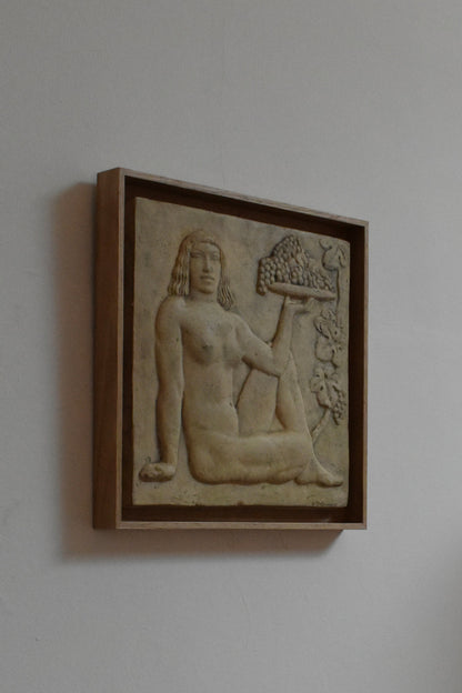 Art Deco plaster bas-relief, 1930s.