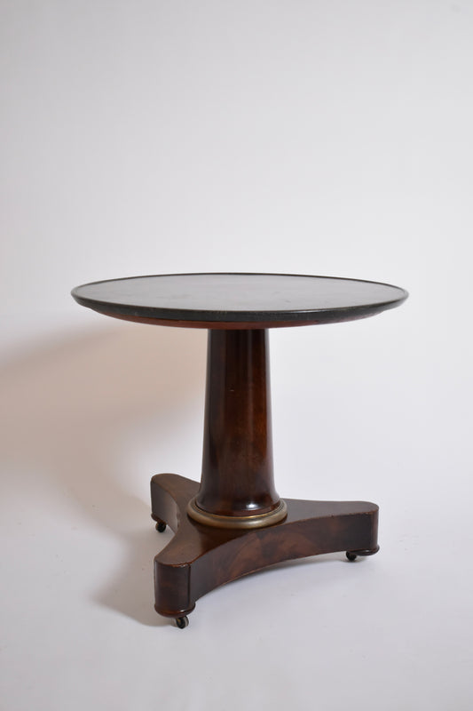 Mahogany pedestal table, XIXth c.