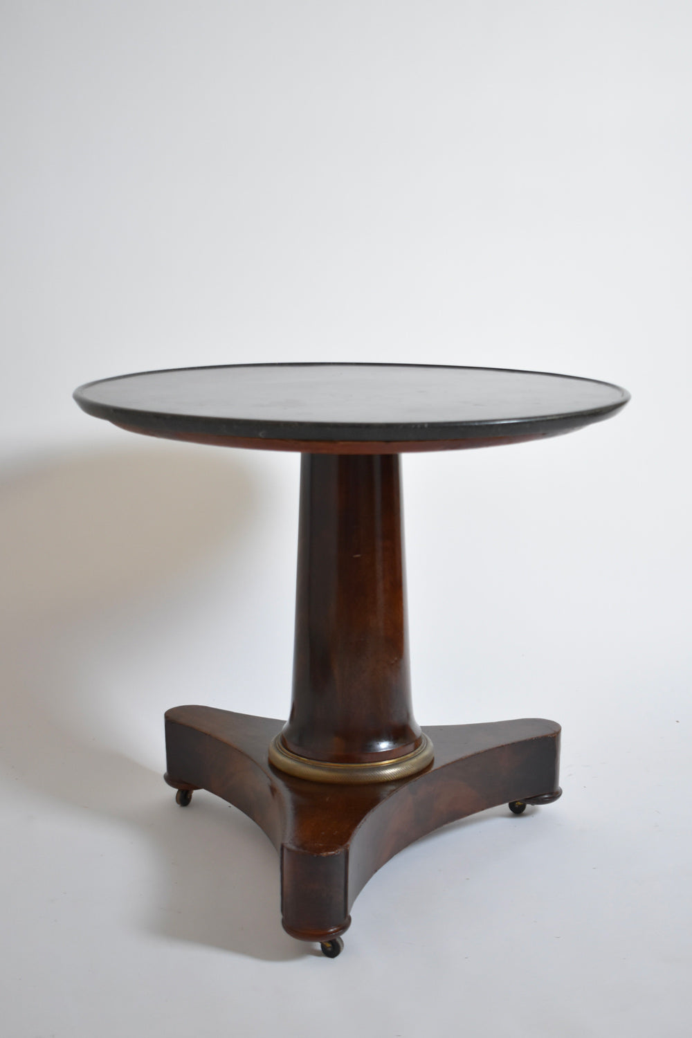 Mahogany pedestal table, XIXth c.