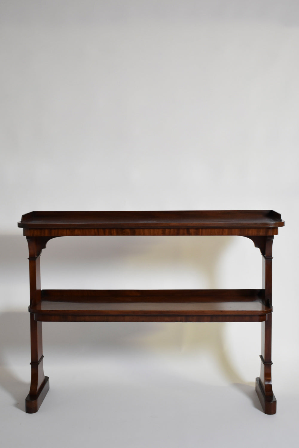 Mahogany two shelves console, XIXth c.