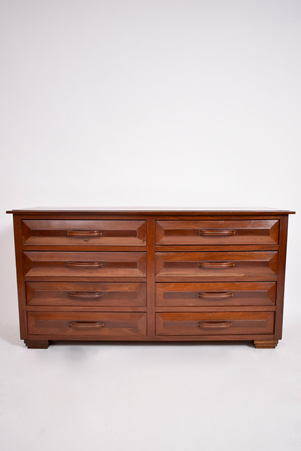 Solid mahogany chest of drawers, 1970s.