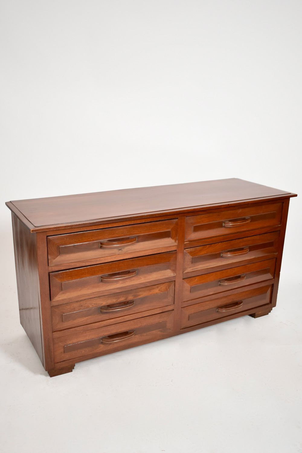 Solid mahogany chest of drawers, 1970s.