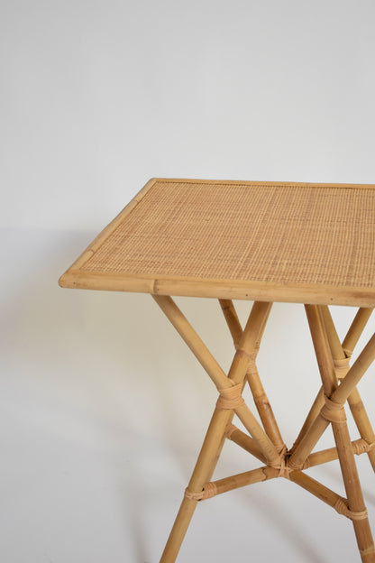 "Arrabida" 55cm natural rattan table, Barracuda edition.