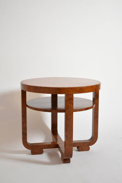 Art Deco Jacques Adnet style pedestal table, 1920s.