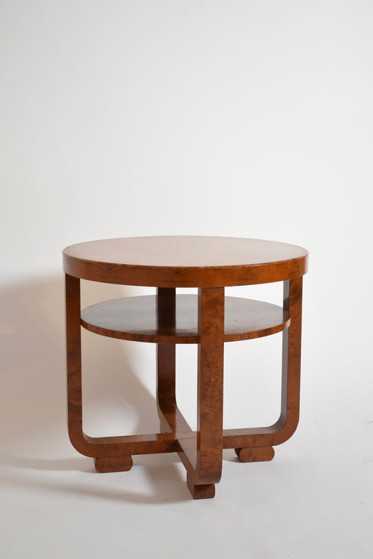 Art Deco Jacques Adnet style pedestal table, 1920s.