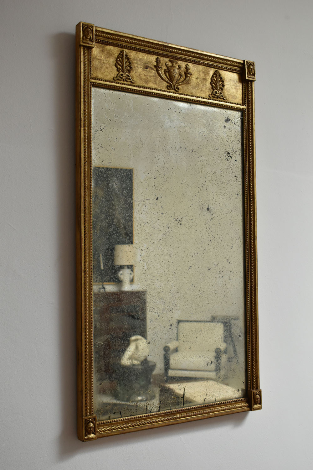 Gilded neoclassical style mirror, XIXth c.