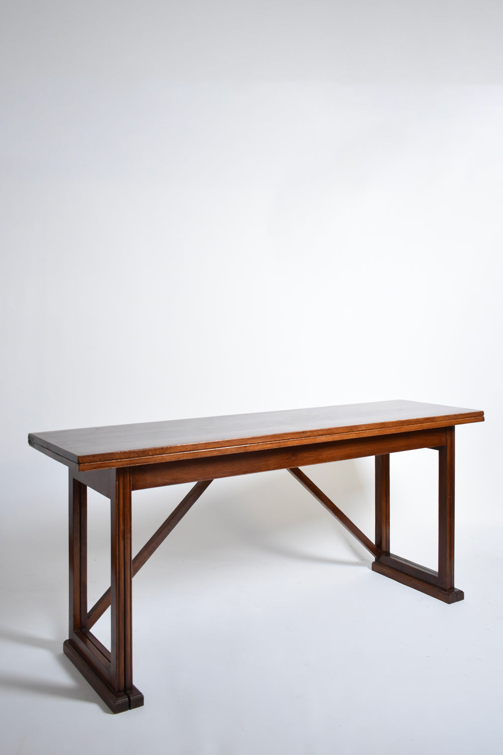 Folding wooden console, 1950s.