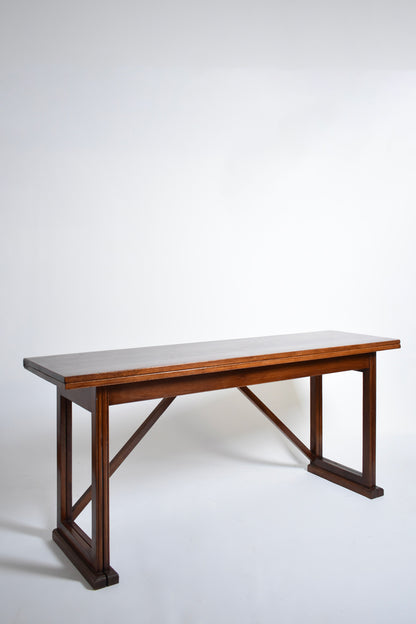 Folding wooden console, 1950s.