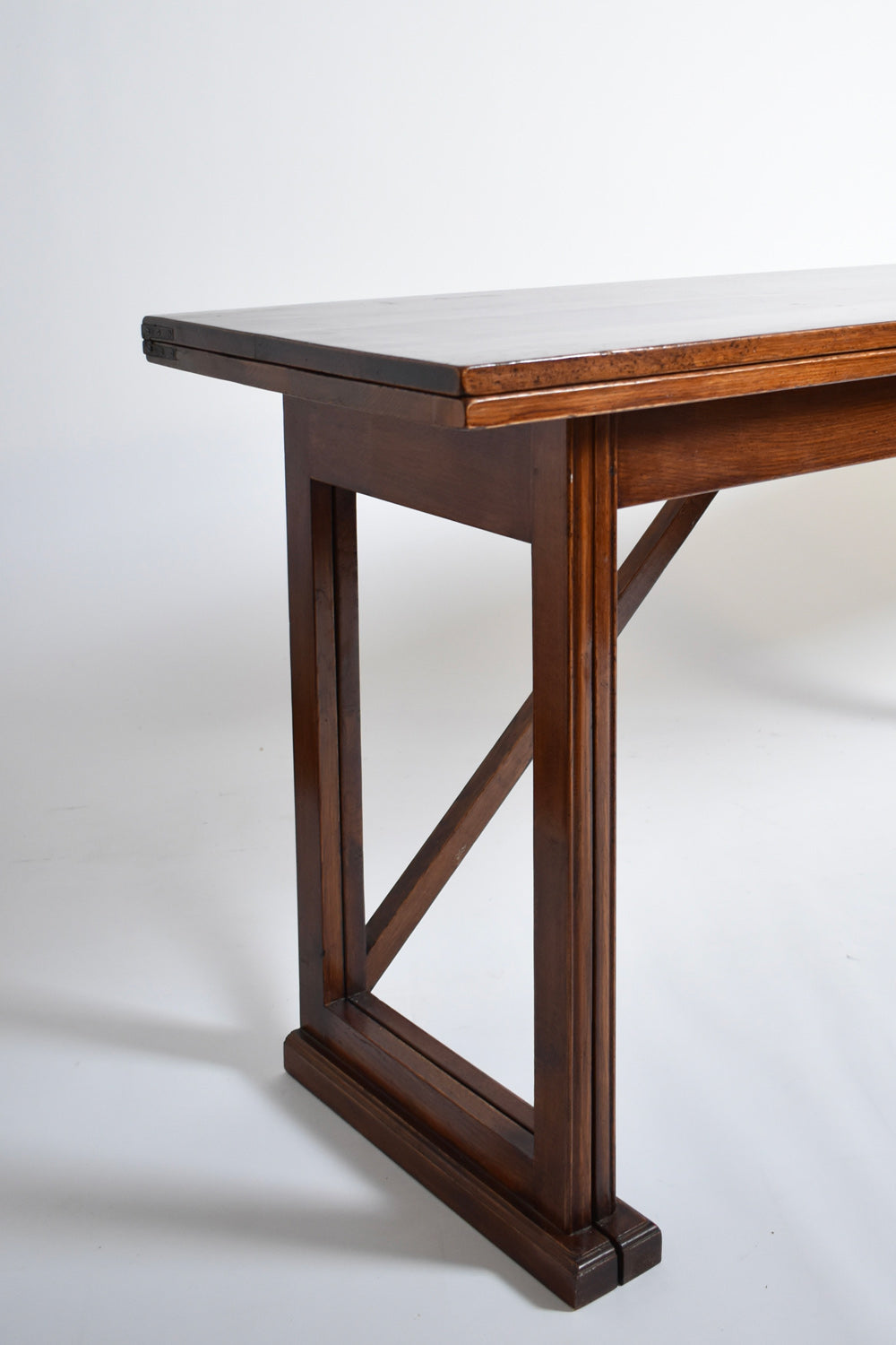 Folding wooden console, 1950s.