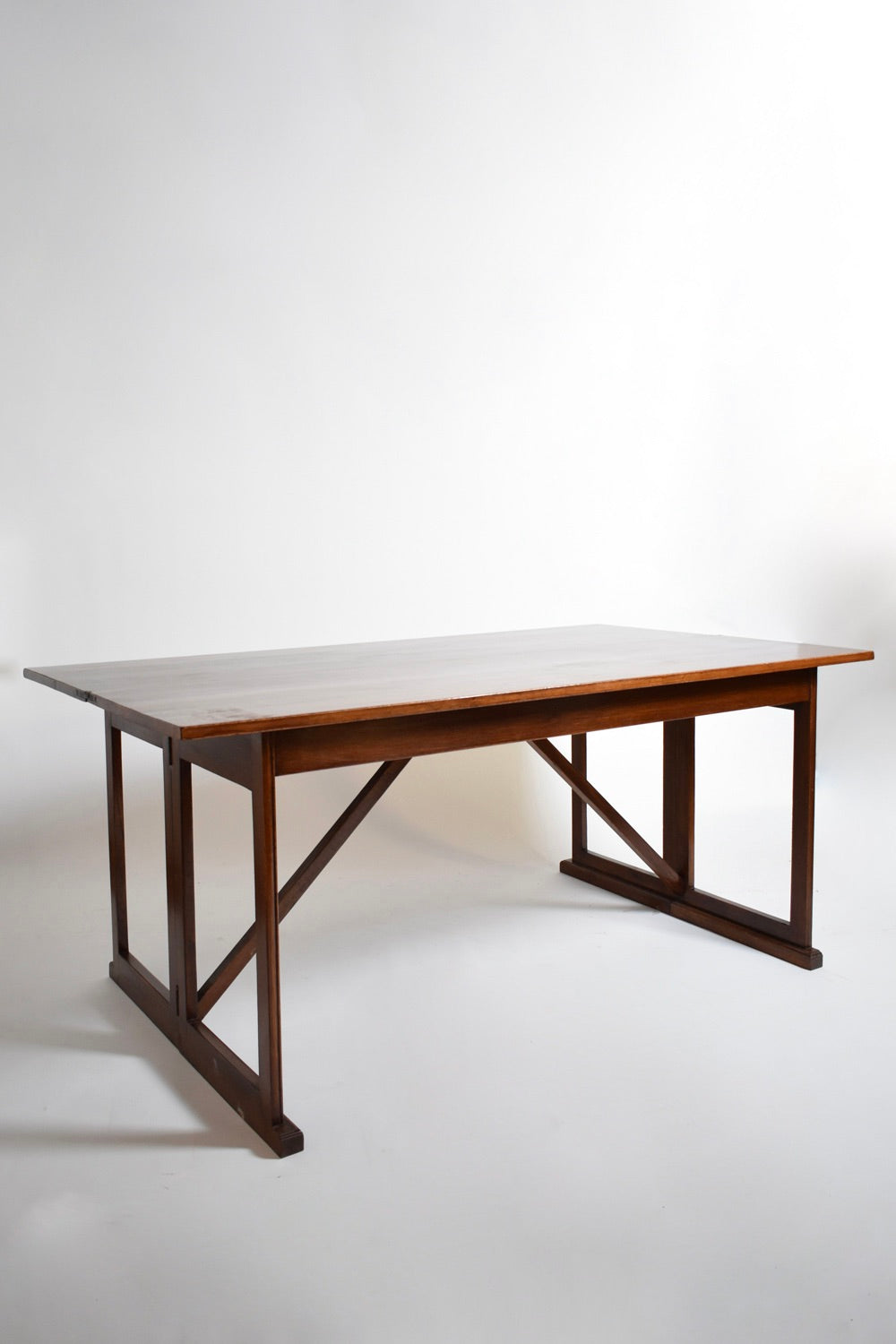 Folding wooden console, 1950s.