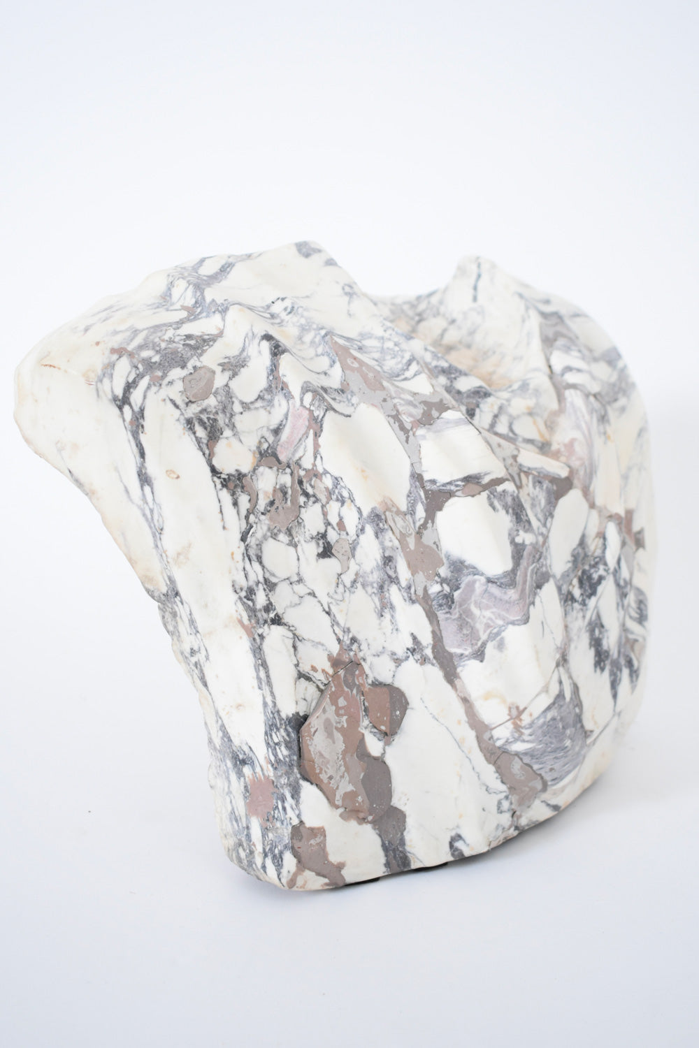 Draped marble bust sculpture, XIXth c.
