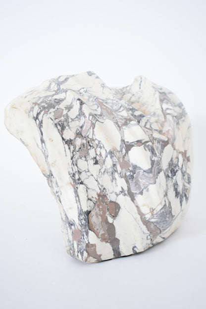 Draped marble bust sculpture, XIXth c.