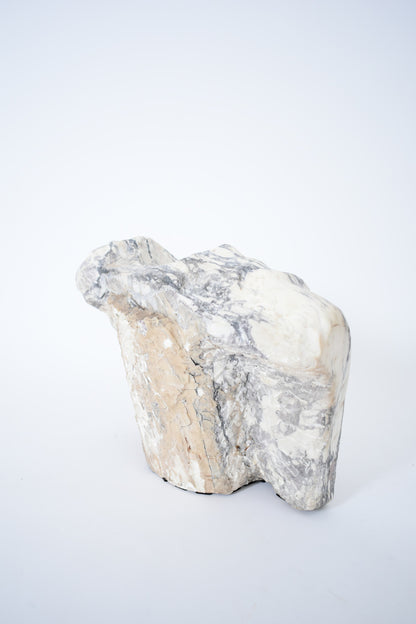 Draped marble bust sculpture, XIXth c.