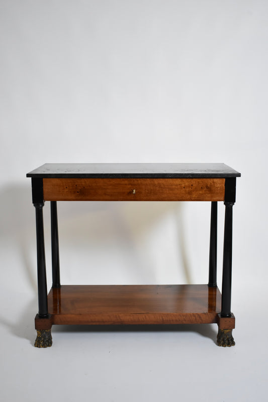 Consulate period lion paws console, XIXth c.