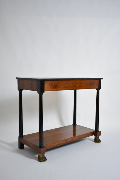 Consulate period lion paws console, XIXth c.