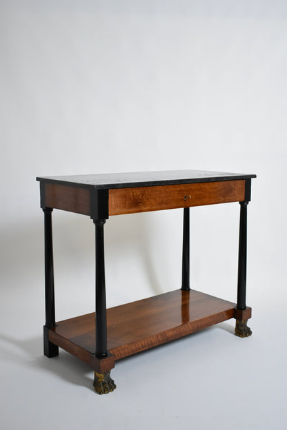 Consulate period lion paws console, XIXth c.