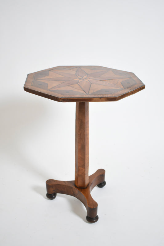 Pedestal octogonal table, XIXth c.