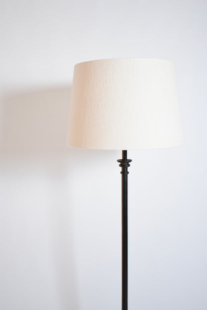 Tripod wrought iron floor lamp, 1950s.