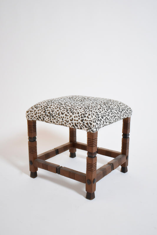 Arts & Crafts wooden stool, 1920s.