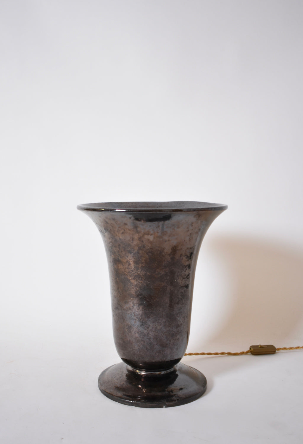 Vallauris large basin lamp, 1940s.