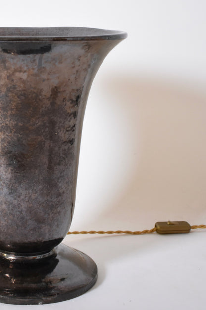 Vallauris large basin lamp, 1940s.