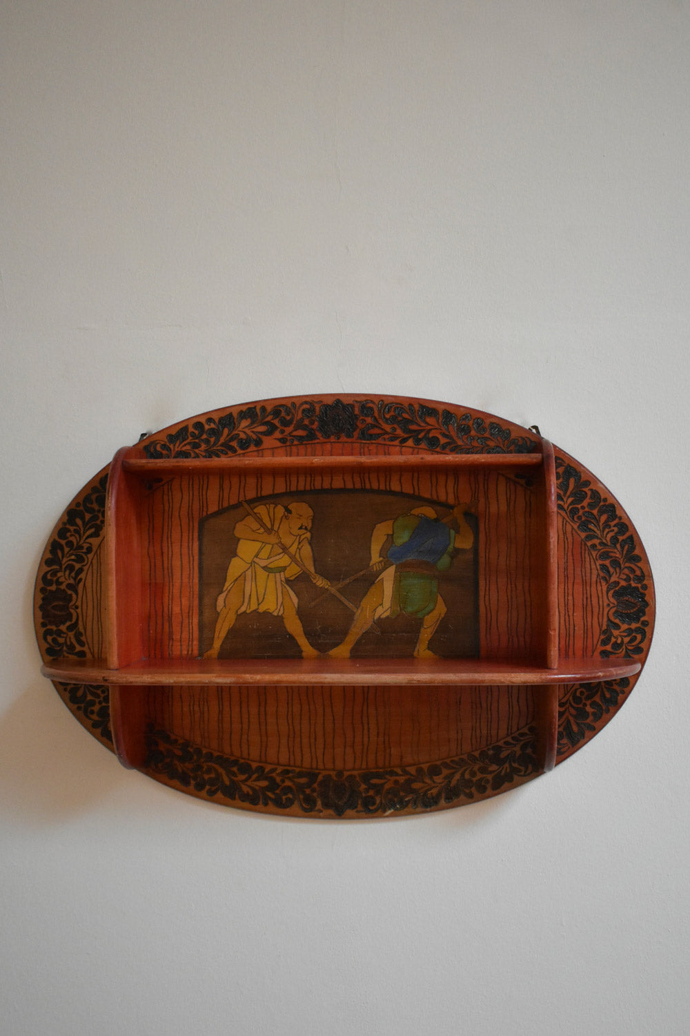 Art Nouveau mural bookcase, 1900s.