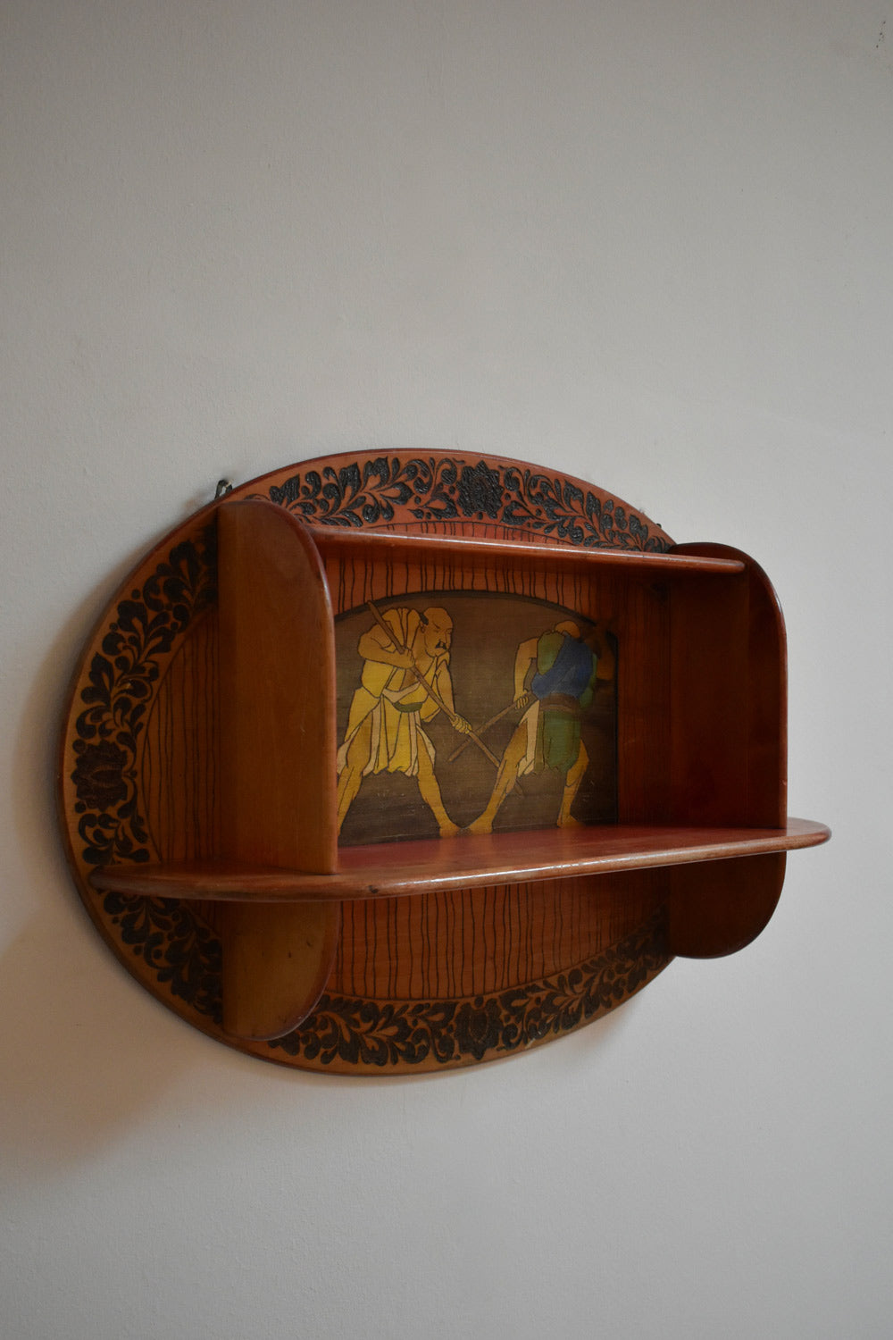 Art Nouveau mural bookcase, 1900s.