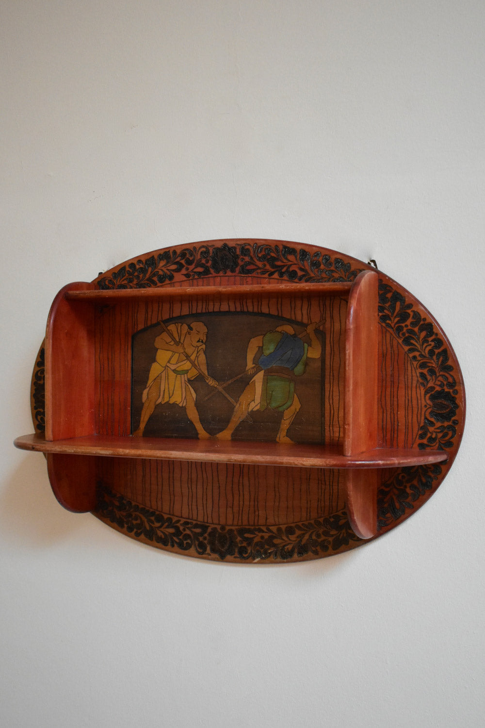 Art Nouveau mural bookcase, 1900s.