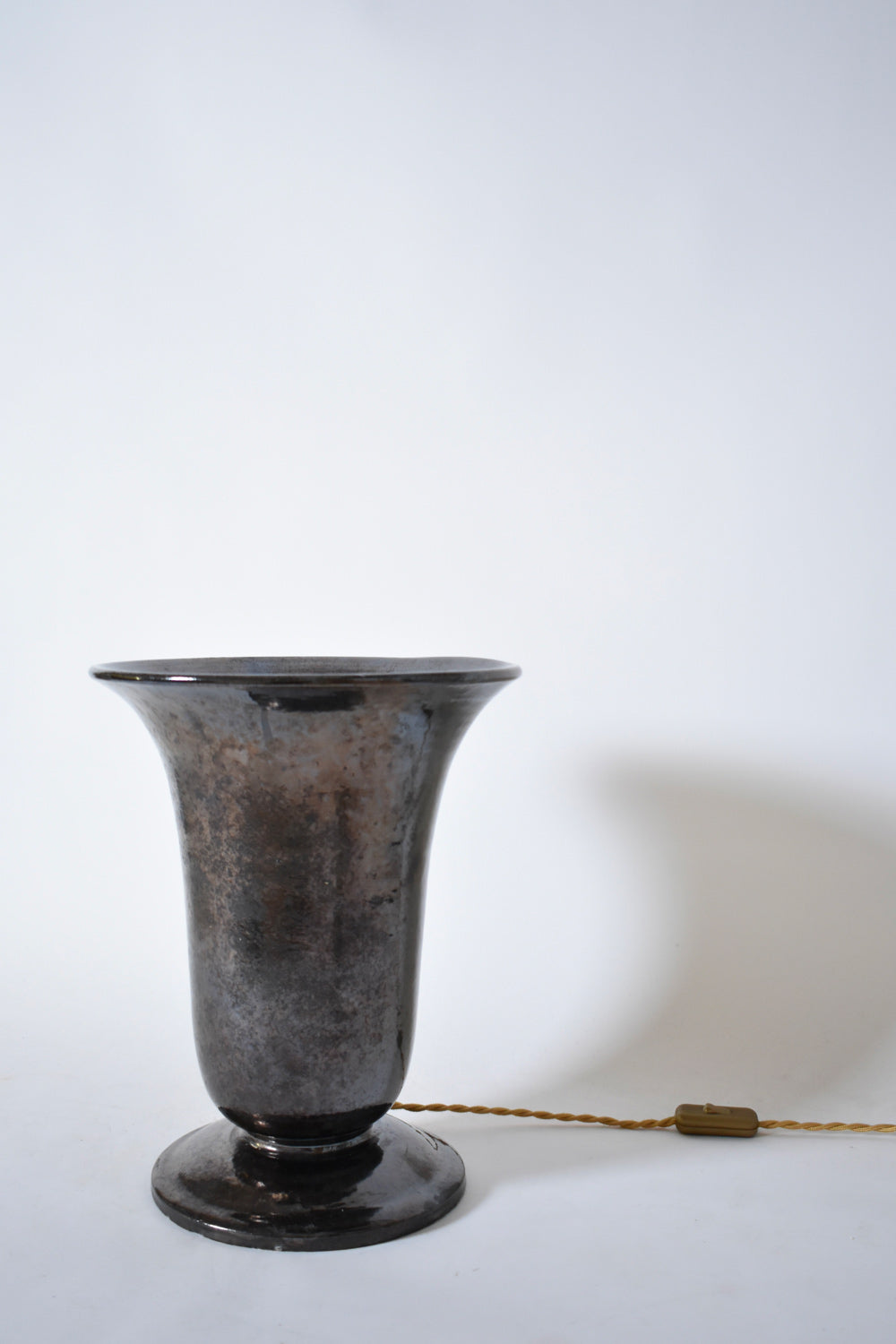 Vallauris large basin lamp, 1940s.