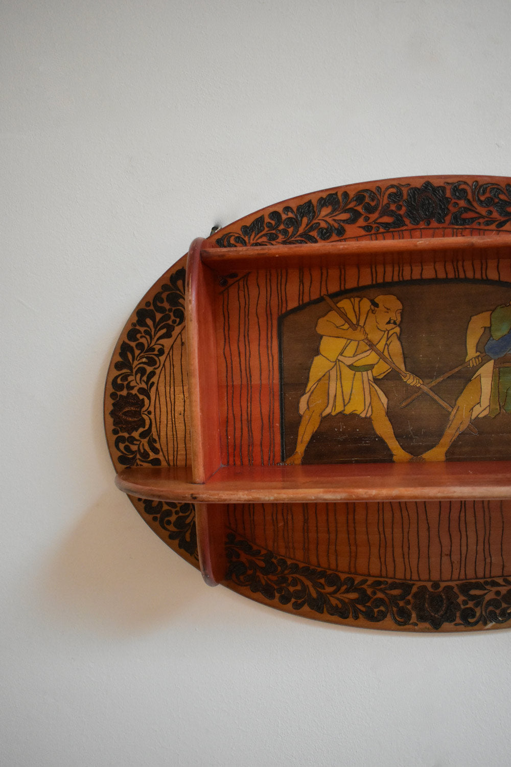 Art Nouveau mural bookcase, 1900s.