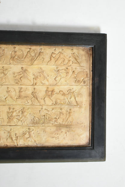 Plaster mythological bas-relief, 1940s.