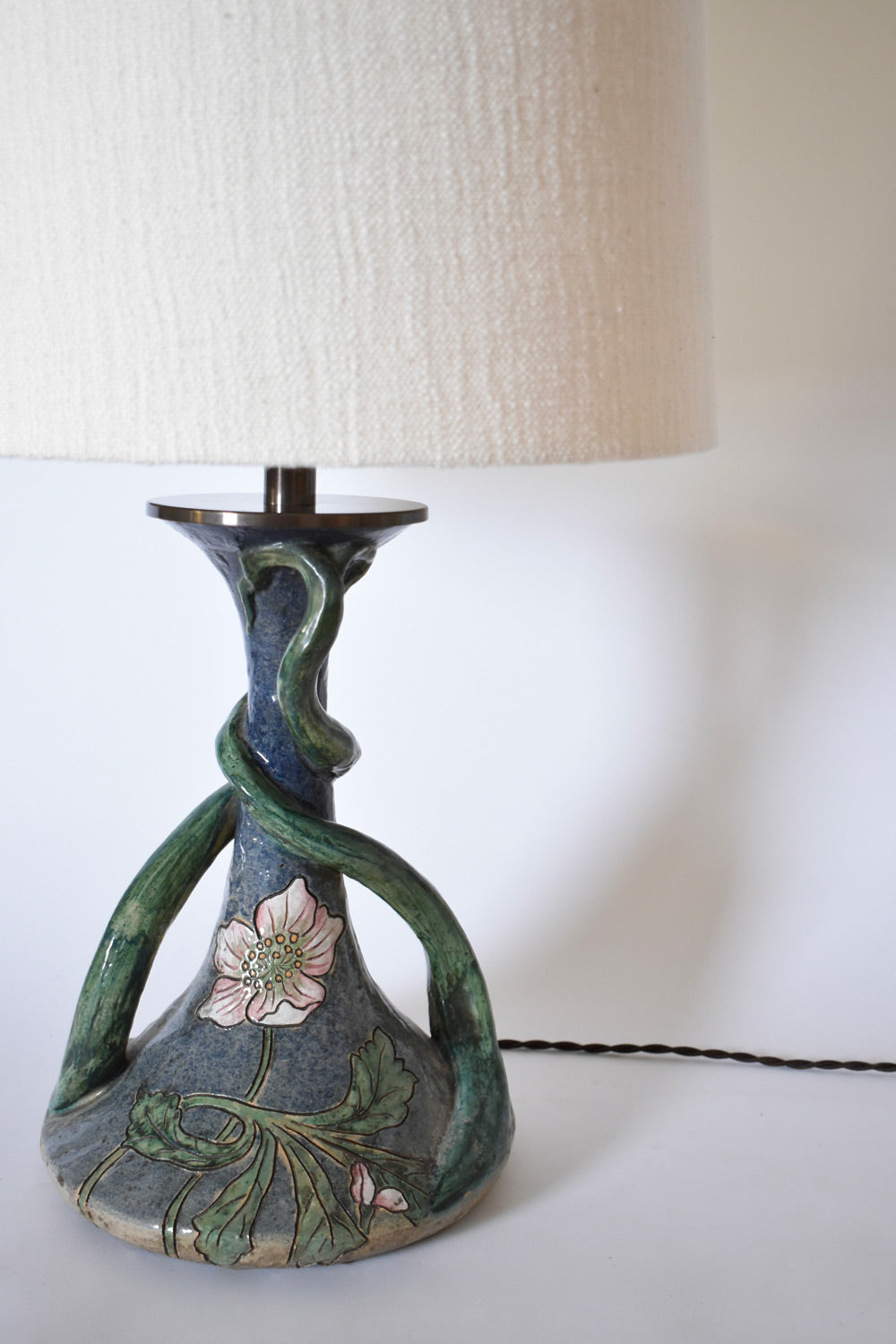 Art Nouveau ceramic lamp, 1920s.