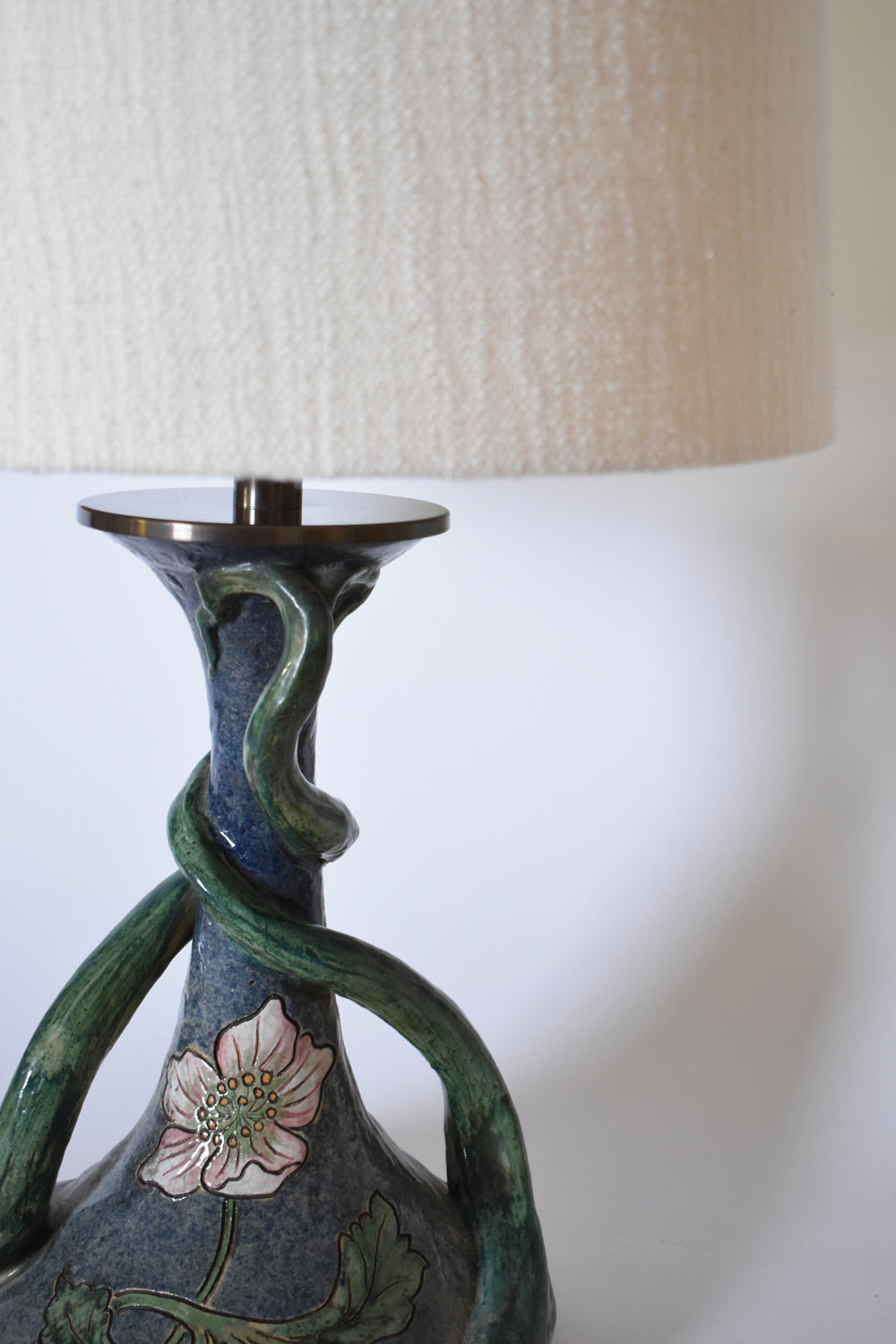 Art Nouveau ceramic lamp, 1920s.