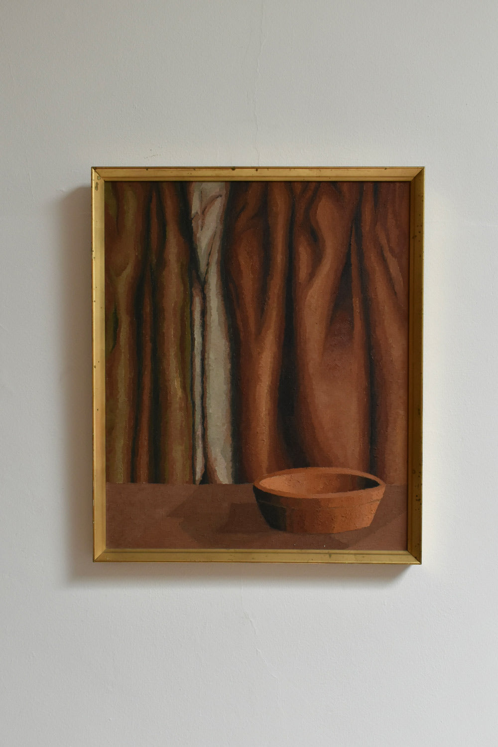 Curtain and bowl painting, 1970s.