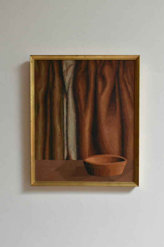 Curtain and bowl painting, 1970s.