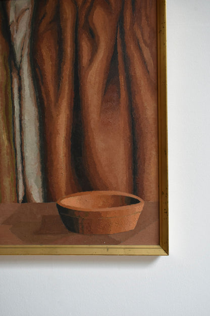 Curtain and bowl painting, 1970s.