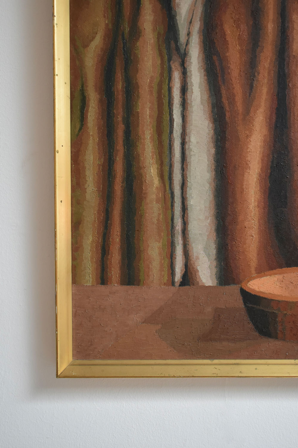 Curtain and bowl painting, 1970s.