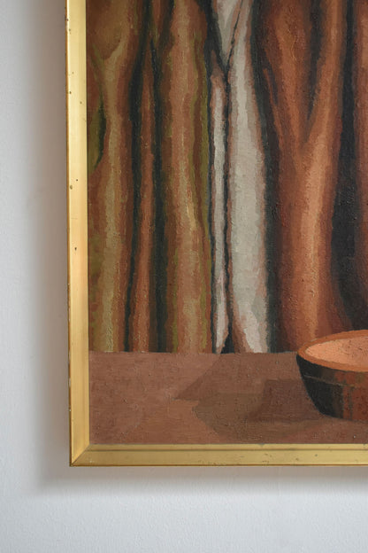 Curtain and bowl painting, 1970s.