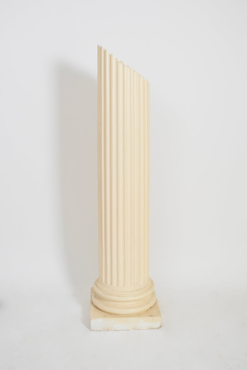 Antique style plaster column floor lamp, 1970s.