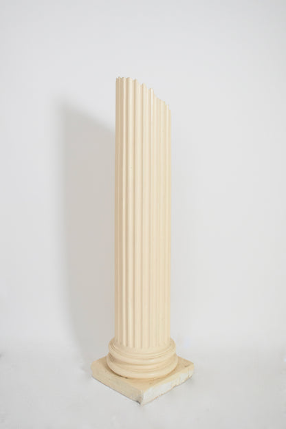 Antique style plaster column floor lamp, 1970s.