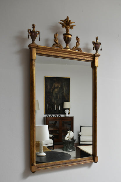 Directoire style gilded wooden mirror, 1910s.