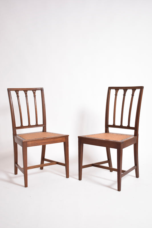 Pair of Dona Maria chairs, 19th c.