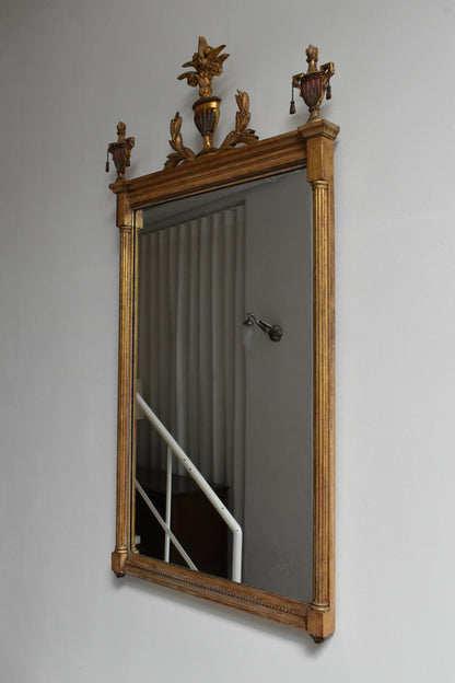 Directoire style gilded wooden mirror, 1910s.