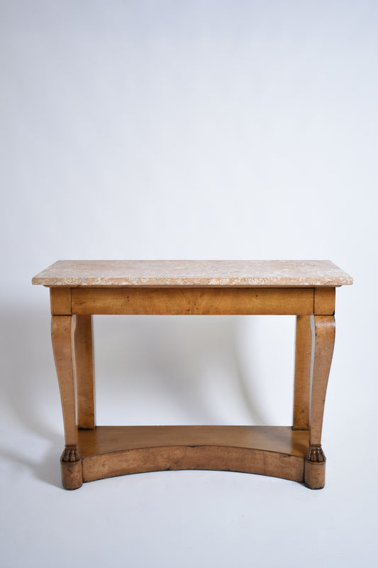 Lion paw feet console, XIXth c.