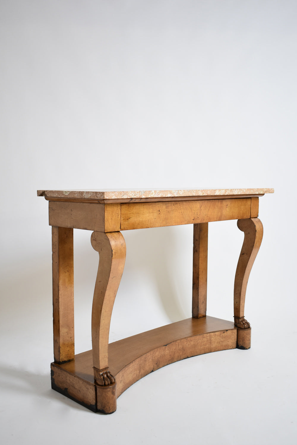 Lion paw feet console, XIXth c.