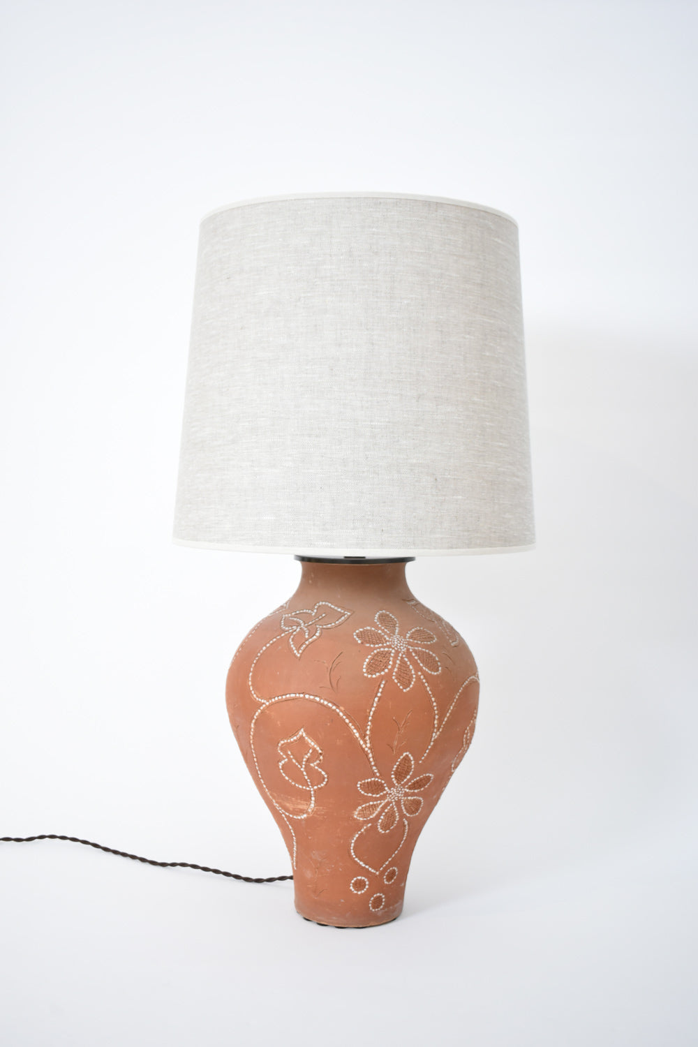 Nisa terracota lamp, 1970s.